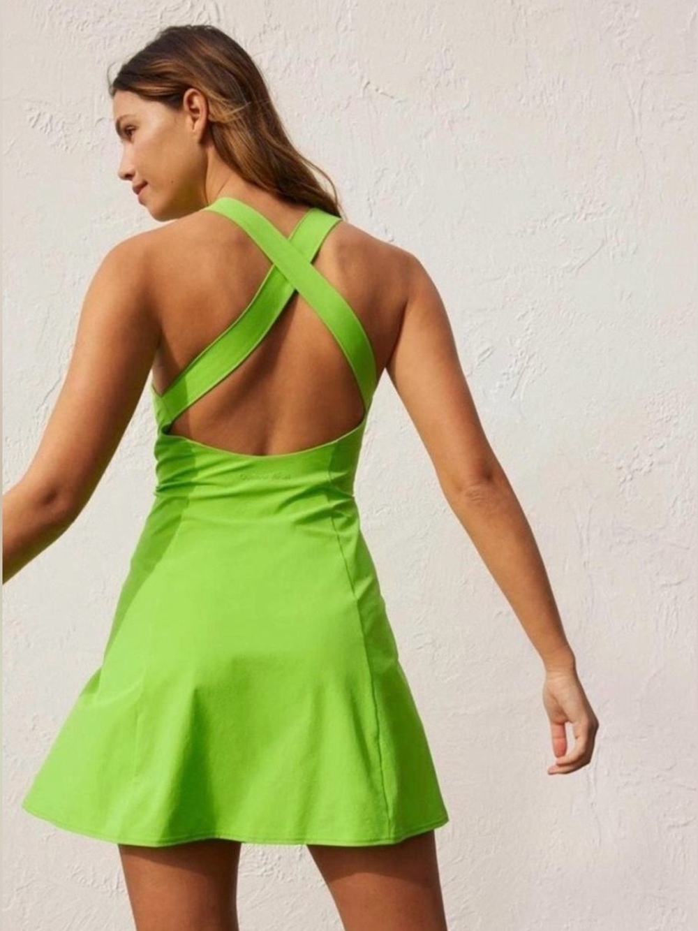 Outdoor Voices Criss Cross Green Athletic Dress
